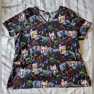 The nightmare before christmas Disney Scrub Top